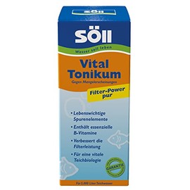 Söll 81356 VitalTonikum, 500 ml - Teichpflegemittel/Wasseraufbereiter mit Vitaminen und Spurenelementen für bessere Selbstreinigungskraft und Vitalität der Fische, optimal für den künstlichen Teich