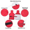 Dog Jacket Adjustable Lightweight Raincoat with Reflective Straps and Harness