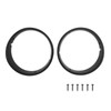 Hooke Road Wrangler TJ Matte Black Headlight Bezels Cover Trim