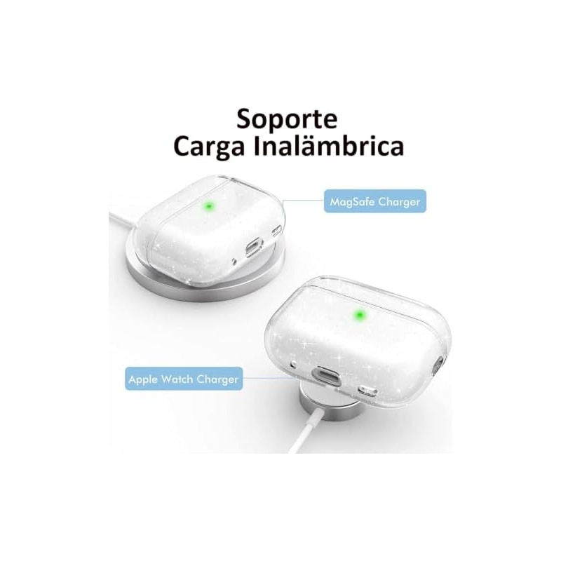 USTIYA SF Funda para AirPods Pro 2 generación 2022 y