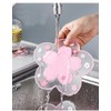DWUENT Coaster Set 4PCs Cup Coasters Sakura Design PVC Drink
