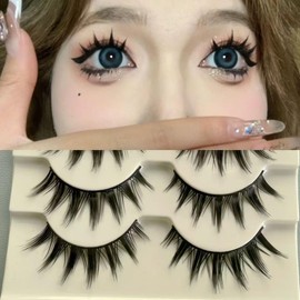 つけまつげ 5組セット したまつげ 人気 手作り COSPLAY 女優まつげ バービー ナチュラル仕上げ 人気 日常メイク コスプレ用