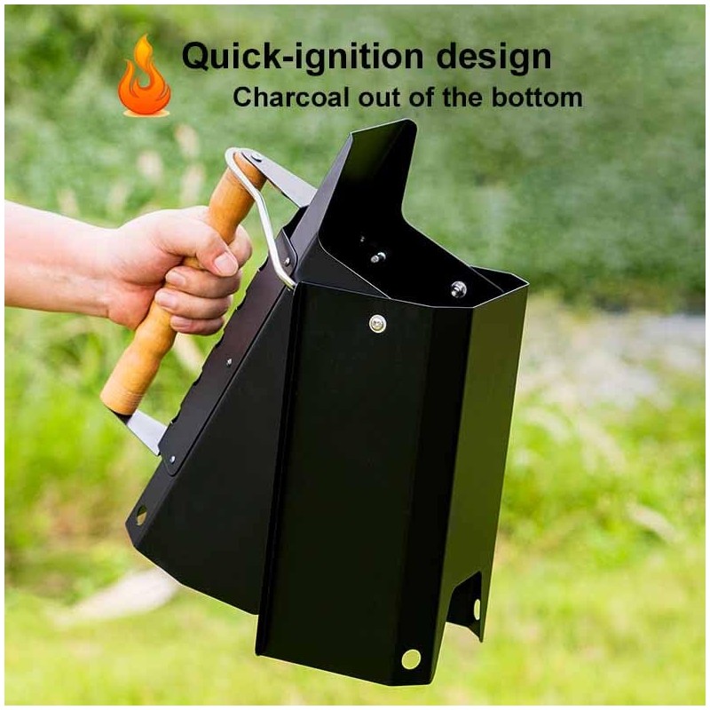 GRILLFANCY Charcoal Chimney Starter | BBQ Chimney Starter for Charcoal