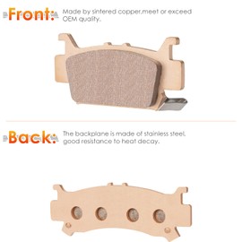 Front & Rear Sintered Brake Pad Set for Honda Talon 1000R 1000X 2019-2021, Honda Pioneer 1000 1000-5 2016-2021, 4 sets Front and Rear Brake Pads