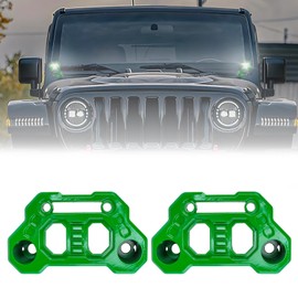Light Mounting Bracket Hood Cowl Mount Brackets Front A-Pillar Offroad LED Pod Light Work Light Brackets Compatible with 2018-2025 Jeep Wrangler JL/JLU 2020-2025 Gladiator JT