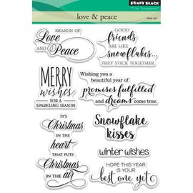 Penny Black Clear Stamp Set 30-453 Love & Peace