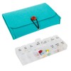 Portable Travel Pill Organizer – Slim Wallet Pill Case for