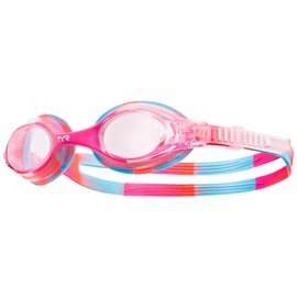 TYR Unisex Child Kid's Swimple Tie Dye Goggle - Pink/Pink/White, Small