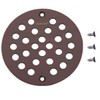 TRUSTMI 4 Inch Screw-in Shower Drain Cover Replacement Floor Grate