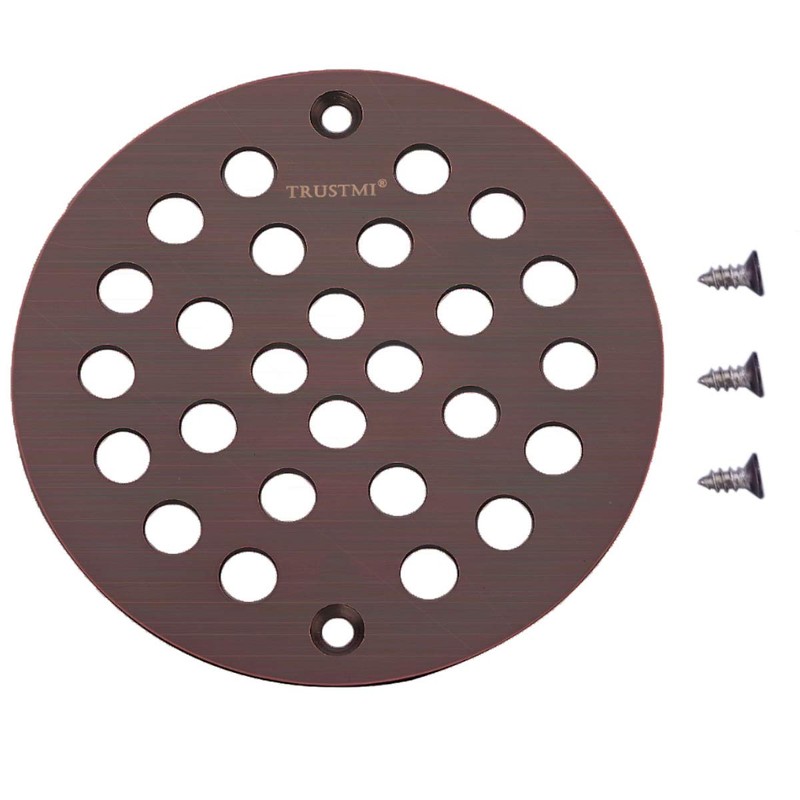 TRUSTMI 4 Inch Screw-in Shower Drain Cover Replacement Floor Grate