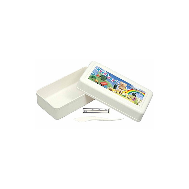 アーテック ねんどケース HappyDays 20×11×5.5cm (粘土ベラ・名前シール付き) 3020