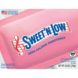 Sweet'N Low Sweetener, 250 Count Packets (8 Count)