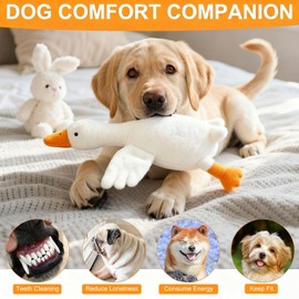 White Duck Dog Toys,2026 New White Duck Dog Toys,Realistic Goose Design Dolls Suitable for Dogs Chew and Play Best Pet Supplies(19.68inch)