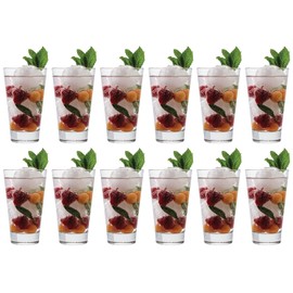 Vikko Drinking Glasses, 10.7 Ounce Drinking Glasses, Pack of 12 Crystal Clear Glass Cups for Water or Juice, Elegant Glass Tumbler & Water Glasses for Drinking