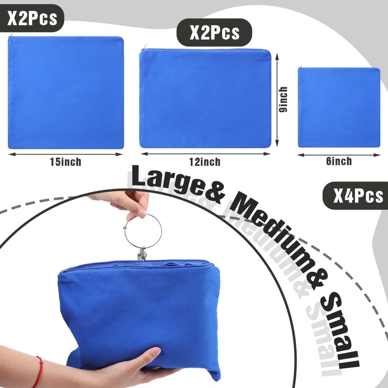 Fumete 8 Pcs Silver Storage Bags Anti Tarnish Storage Bags