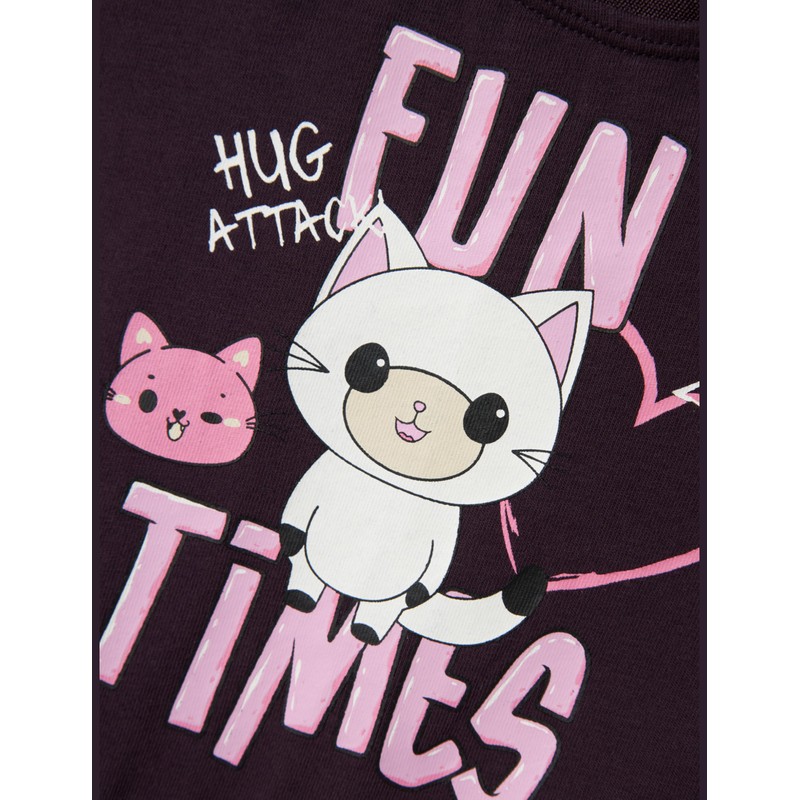 NAME IT Girl Gabby's Dollhouse Tracksuit, Plum Perfect