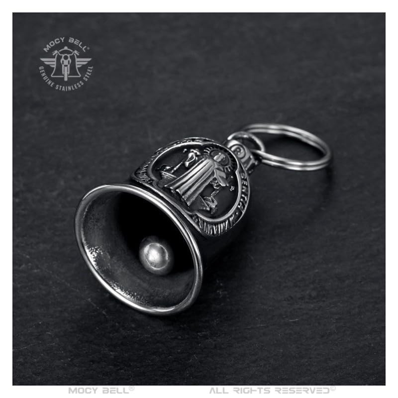 MOCY BELL - MocyBell Saint Benedict Motorcycle Bell - Stainless