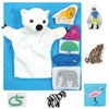 Constructive Playthings Polar Bear What Do You Hear Puppet and