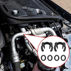 A/C Condenser Hard Line Lock Clamp Clip for Toyota Highlander 2020-2024 A/C Refrigerant Line Clamp Replace for Toyota Corolla 2019-2024 887181E150 2Pack Black