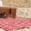 Greenfield Collection 135cm x 148cm Picnic Blanket; Mulberry Red Plaid
