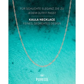 Purelei® Kaula Women's Necklace - Women's Necklace Made of Durable Stainless Steel - Waterproof Chain - 35-40 cm Length Adjustable - Necklace for Your Individual Look, Stainless Steel, No Gemstone