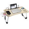 Slendor Lap Desk with Tablet Slot, Foldable Laptop Table with