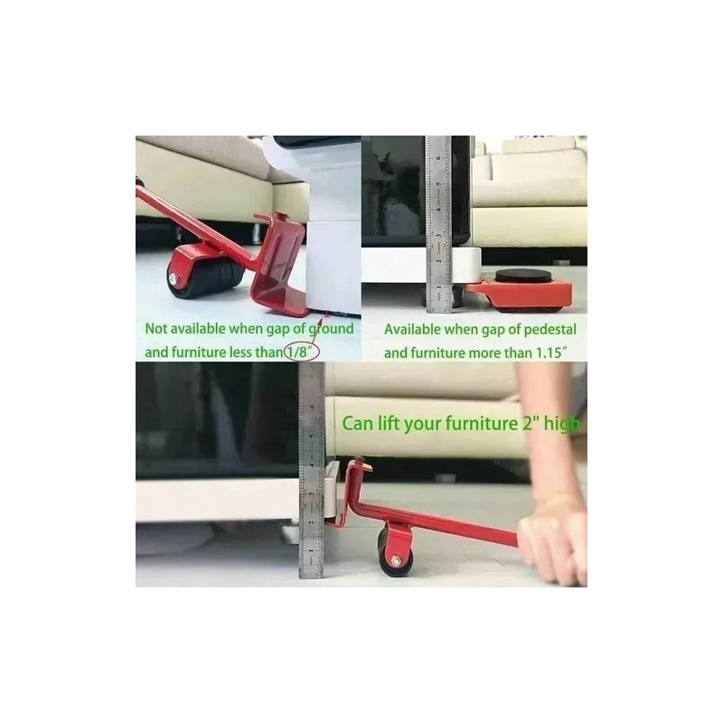 RIVERSOFY Set Levantador De Muebles Multifuncinal Universal