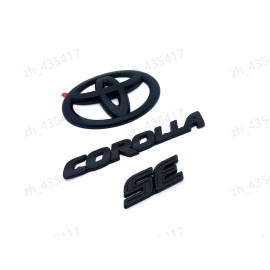 Toyota OEM Hatchback Only Matte Blackout OVERLAY EMBLEM Fit 2019 - 2024 TOYOTA COROLLA SE