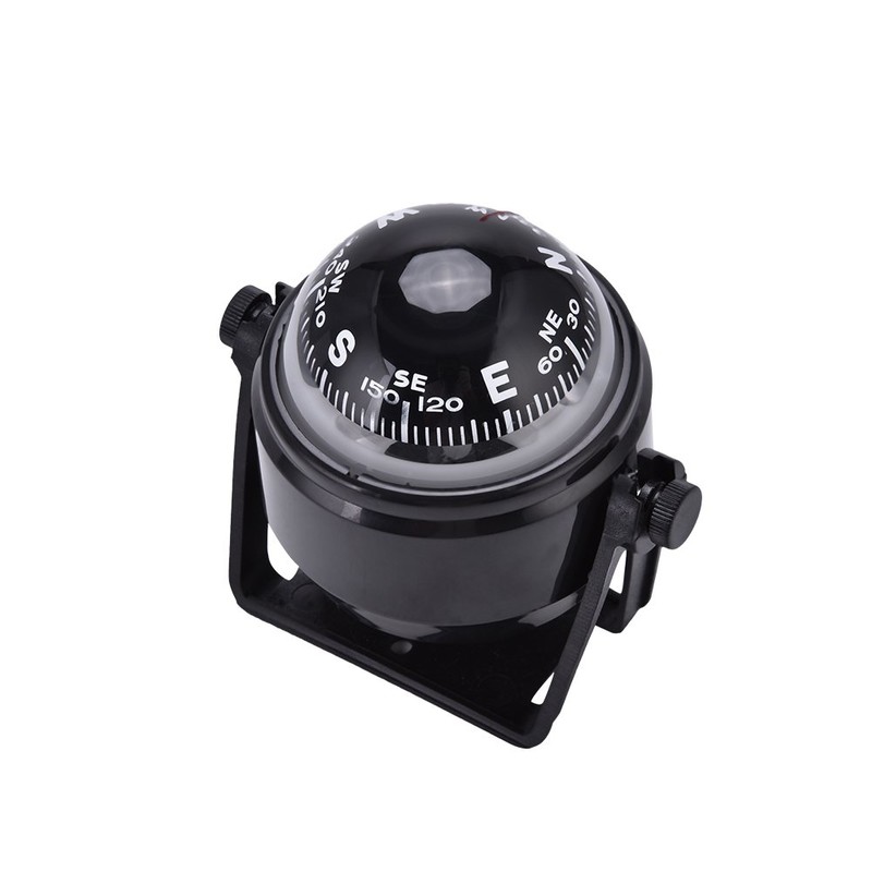 Eddwiin Boat Compass, ABS Plastic Adjustable Boat Compass Dash Mount
