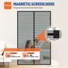 MAGZO Magnetic Screen Door Fit Door Size 72 x 80