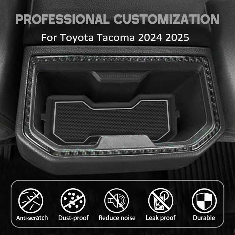 3D Cup Holder Inserts Coaster for Toyota Tacoma Accessories 2024