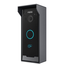 Fanvil i60 IP Video Door Intercom PoE with RFID, 1 Call Button, Infrared Camera, Black