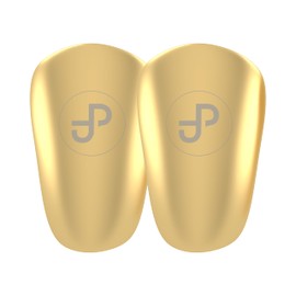 JDP Mini Shin Pads, Extra Small Shin Pads, Football, Men, Non-Slip Mini Shin Pads, Children's Football, Football Shin Pads, Small, 12 x 8 cm, Gold Edition