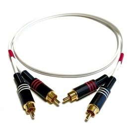 エクスフォルム BABY TWIN CABLE SERIES 赤白ピンピンベイビー 2RR-1M-baby-RED