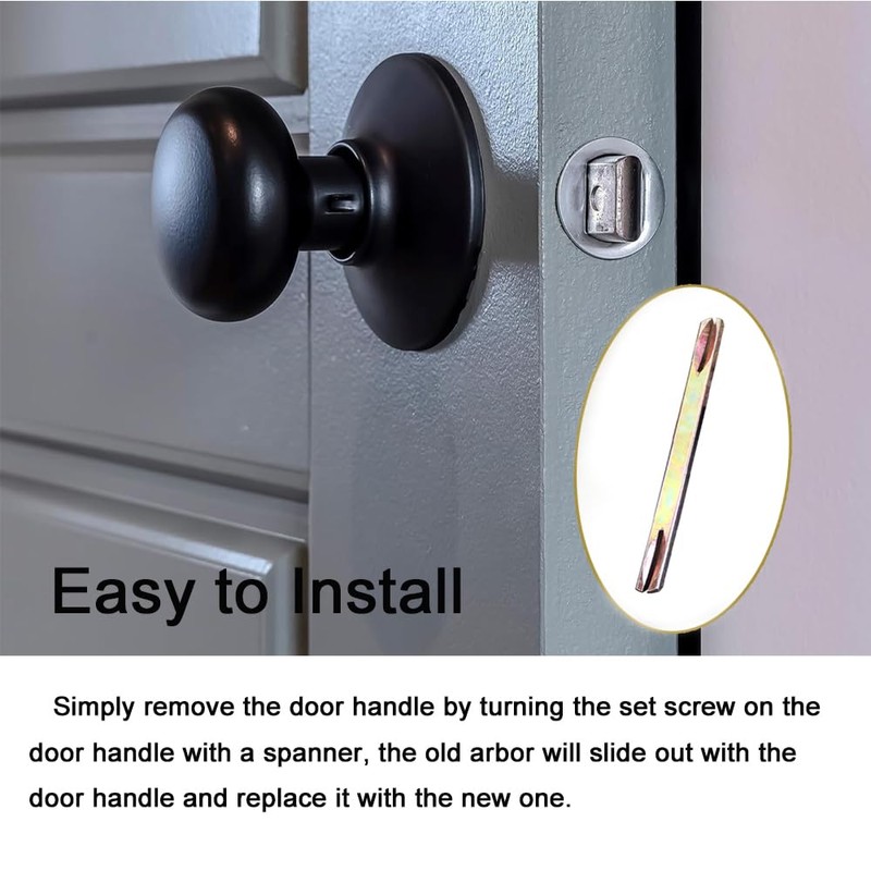 Steel Split Spindle 8 x 90mm Door Window Handle Spindle
