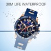 MF MINI FOCUS Men Watch, Chronograph Waterproof Sport Analog Quartz