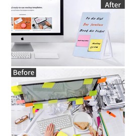 Dashify Desktop Dry Erase Board, Small Whiteboard with Stand, A5 Size 8.3 x 5.8 Inches with A Dry Erase Marker