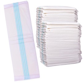 XL Adult Incontinence Booster Pads Extra Absorbent with Adhesive [Extra Large 7''x17''] Protection for Men and Women - Soft Disposable Diaper Top Liner Pad - Comfortable 7x17 inches (60)