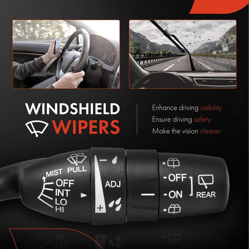 A-Premium Front & Rear Windshield Wiper and Washer Multifunction Switch