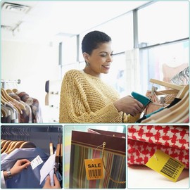 Tagging Gun for Clothing, Standard Retail Price Tag Attacher Gun Kit with 1000pcs 2 inch Barbs Fasteners & 100pcs Price Tag & 6 Needles for Store Warehouse Consignment Garage Yard Sale