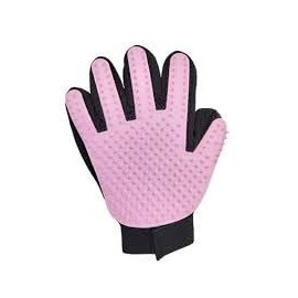 HOME LIFE | Pet Grooming | Gentle | Efficient Hair Fur Removal | Bath | Pet Glove Brush (Pink - Right Hand Only)
