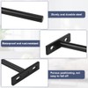 HAOMEEDUO Pack of 6 Shelf Brackets, Floating Concealed Shelf Brackets,