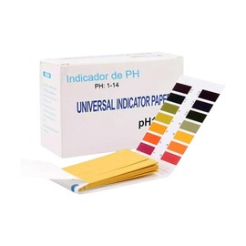 Tira Medidor pH Papel de Prueba Medir Agua Suelo Reactiva pH 1-14 para Laboratorio Uso Académico Hogar | 240 Tiras