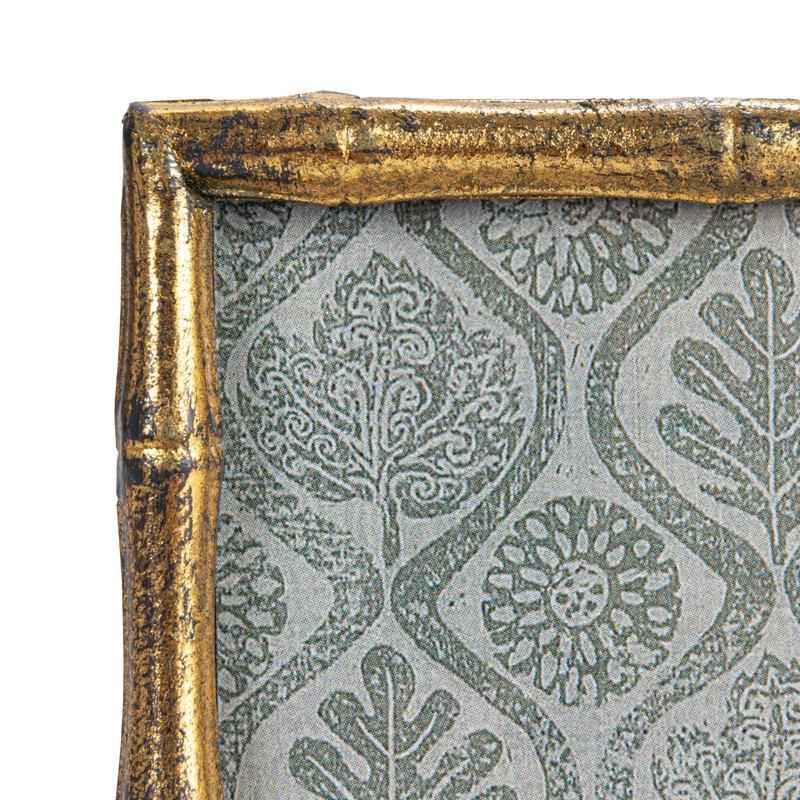 Creative Co-Op Metal and Reclaimed Wood Photo Frame, Gold