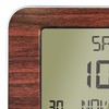 FISHTEC Radio-Controlled Alarm Clock - Calendar with Date Day and