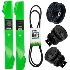 8TEN Deck Spindle Blade Belt Idler Kit for AYP Husqvarna Poulan LT112 36-Inch 532121687 583662201 532131321 532121316