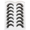 Poolunch False Eyelashes Fluffy Cat Eye Look 8D Crossed Wispy