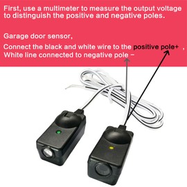 41A5034 G801CB-P Safety Sensor Kit, Replacement for Craftsman/Chamberlain/Liftmaster Garage Door Sensor, Compatible with Liftmaster/Chamberlain/Craftsman Garage Door openers Made After 1997