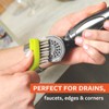 Full Circle Micro Manager, Deep Cleaning Brush for Crevices, Shower,