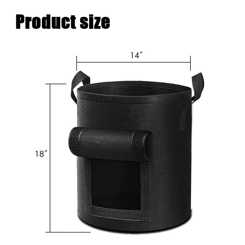 3Pack Potato Grow Bags, Garden Planting Bag with Reinforced Handle,